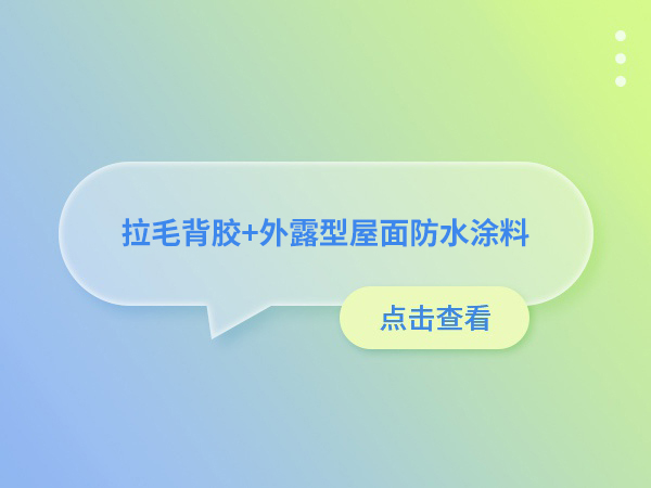 【新品上市】拉毛背胶+外露型屋面防水涂料 从防水到贴砖系统全攻略